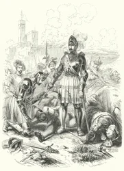 François Ier de France se rendant aux Espagnols à la Bataille de Pavie, 1525